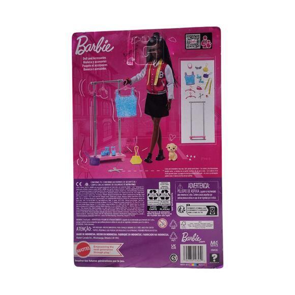 Barbie On-Set Stylist Brooklyn Doll Puppy Garment Rack Fashion Accessories NIB - Picture 2 of 7
